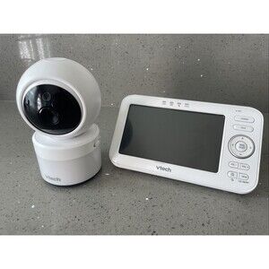 READ! VTech VM5263 Remote Video Baby Monitor 5" LCD Screen And Camera